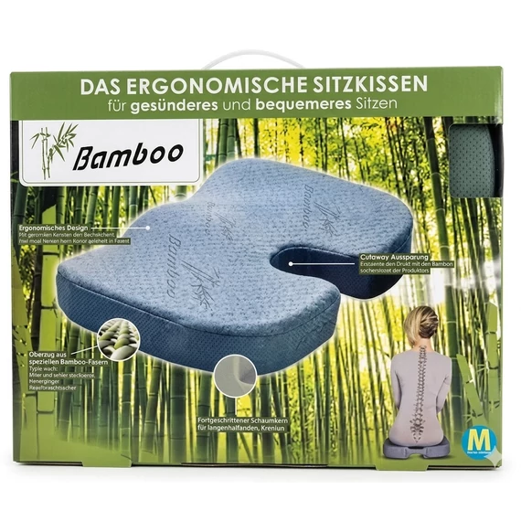 Prémium Bambusz Ortopédiai Ülőpárna – Memóriahabos kényelem