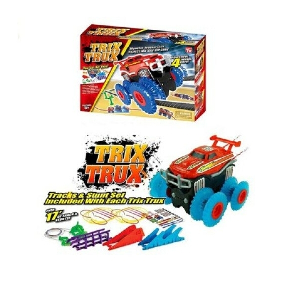 Trix Trux Monster játékautó összerakható akadálypályákkal